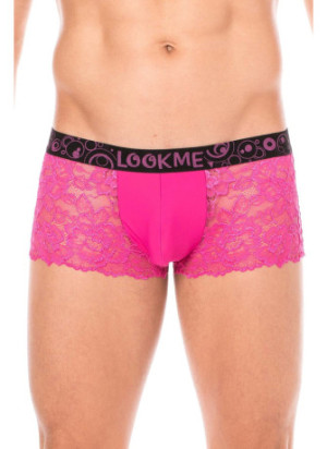 Boxer magenta en dentelle délicate - LM2006-67MAG